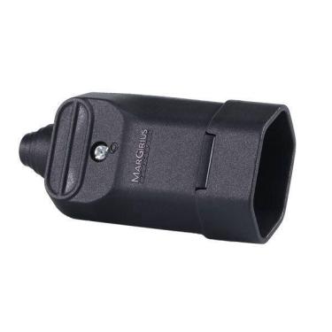 Imagem de Tomada Fêmea Reto 2P + T 20A Preto Tmd2-3 - Margirius