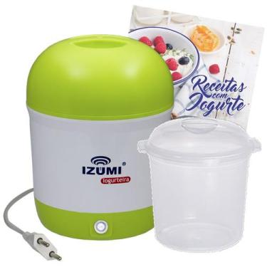 Imagem de Iogurteira eletrica  izumi  e pote refil da iogurteira, Verde