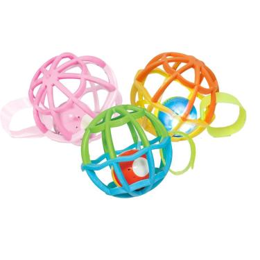 Imagem de Chocalho Com Luz E Som Baby Ball Macio Bola Bebês Buba