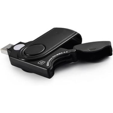 Imagem de Leitor de cartão SD/Micro SD com 2 compartimentos, adaptador de cartão de memória USB 3.0 para SD SDXC SDHC MMC RS-MMC Micro SDXC Micro SDHC para Mac, Windows, Linux, Chromebook, PS4, PC, pen drives