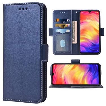 Imagem de Capa de celular para Xiaomi Redmi Note 7/7s/7Pro Folio Flip Wallet Case, couro PU, compartimentos para cartão de crédito, proteção total, suporte, capa protetora para celular para Xiami Xiome Redme