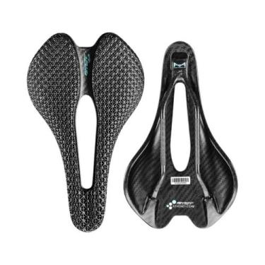 Imagem de Selim de Bicicleta Ultraleve em Carbono e EVA 3D - 245x145mm - MTB e G