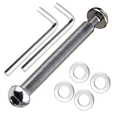 Imagem de OTFAITP M8 8mm x 8.8 Grau Eixo de Aço Carbono Allen Parafuso Conjunto para Frente Traseira 2 3 4 Rodas Stunt Scooter Traço Adolescente/Adulto Kick Scooter-800+lb Capacidade (70mm)