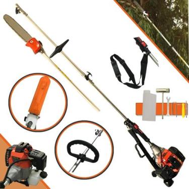 Imagem de Podador de Galhos a Gasolina Importway Iwpag2t52 de 52cc com Extensor 