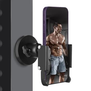 Imagem de Suporte magnético de telefone Vinkqiado Gym para equipamentos de ginás