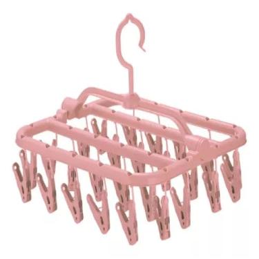 Imagem de Varal para Roupas Íntimas com 32 Pregadores, para Meias, Cuecas e Calcinhas