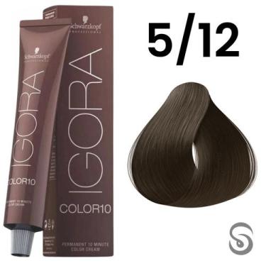 Imagem de Schwarzkopf Igora Color10 Coloração 10 5/12 Castanho Claro Cinza Fume 