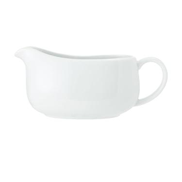 Imagem de Mikasa Molheira de porcelana de giz, 700 ml, grande molheira para molho, molhos e creme | Molheira branca da China | Pode ser lavada na lava-louças e em caixa de presente