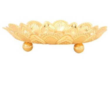Imagem de Cesta de frutas de metal, tigela de frutas de ouro chinês suporte de frutas e legumes para balcões cozinha bancada decoração de casa visual de