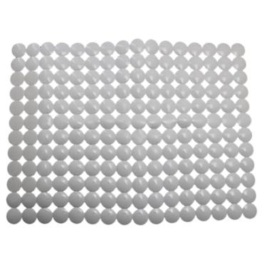 Imagem de Tapete de pia de PVC 40,6 cm x 30,5 cm - Protetor de design circular para pia de cozinha, protetor de arranhões cortado para ajuste para porcelana e aço inoxidável - reduz o ruído, suaviza o impacto