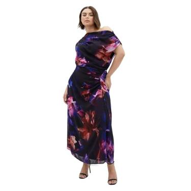 Imagem de City Chic Vestido feminino plus size - Maxi floral vívido, Floral vívido, 48