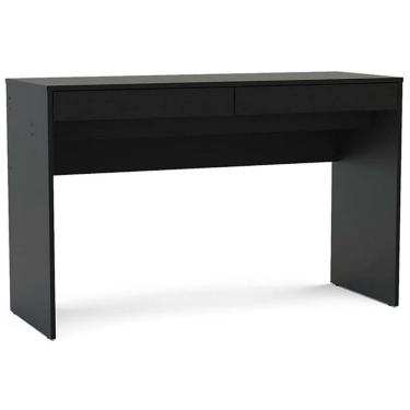 Imagem de Mesa Para Computador Ou Escritório Lindóia Com 2 Gavetas Politorno Preto