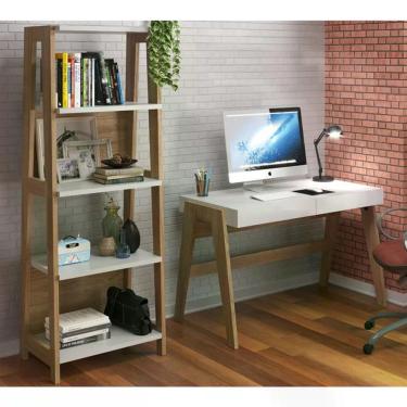 Imagem de Conjunto Escrivaninha Com Estante Hanover Off White