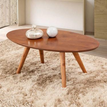 Imagem de Mesa De Centro Oval Em Madeira