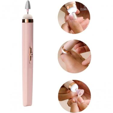 Imagem de Lixa De Unha Recarregável Elétrica Profissional Manicure Rose Recarrevel