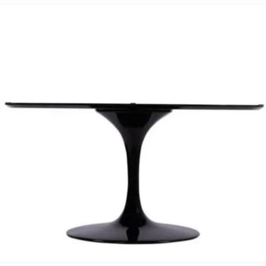 Imagem de Base De Mesa De Jantar Saarinen Oval Para Tampo De 160x90 Até 244x122 Cm Preto Cor Preto