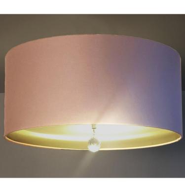 Imagem de Luminária De Teto Plafon Redondo De Sobrepor 5775 Tom Luz Iluminação Rosa/bronze