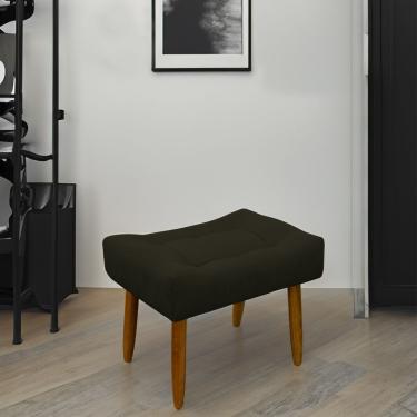 Imagem de Puff Decorativo Quarto E Sala De Estar Suede Light Herrero Cor:marrom