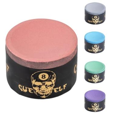 Imagem de CUEELF Giz de piscina premium para tacos de bilhar giz de bilhar bastão de bilhar azul giz, verde, rosa, roxo ou cinza (rosa)