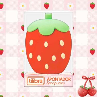Imagem de Apontador Escolar Morango Com Aroma Be Berry 1 Furo - Tilibra  Papelar