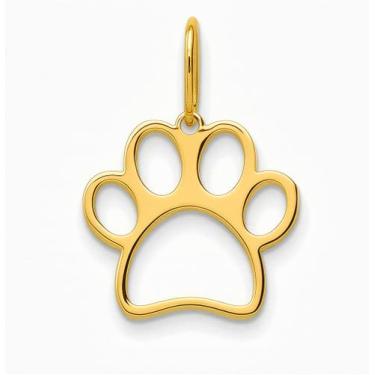 Imagem de Pingente Pata De Cachorro Ouro 18k 750 - Thile Jóias, Amarelo