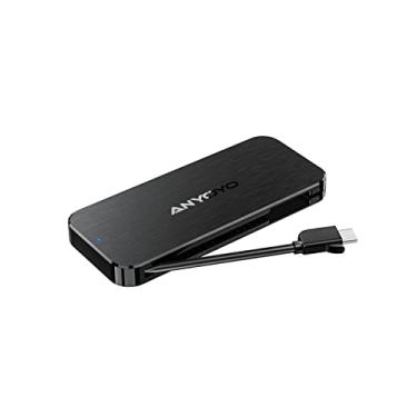 Imagem de ANYOYO Gabinete Nvme Para Usb 3.2 Tipo C, Com Cabo M.2 Integrado, Portátil Ssds Pcie E Sata (Até 10 Gbps), Plug And Play, Sem Ferramentas (Compatível 2230/2242/2260/2280) (Plástico)