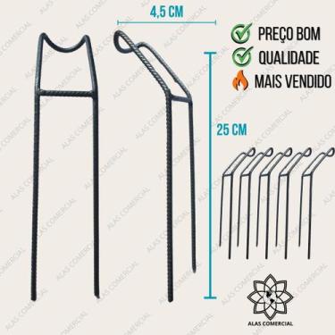 Imagem de Suporte de Varas para Pesca 25cm Kit C/ 5un Ideal para Pesqueiro , Bar