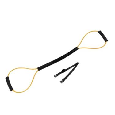 Imagem de menolana Faixa de resistência para boxe, equipamento de treinamento de boxe, elástico, treinamento de força, faixa de treino, corda de puxar para academia, Amarelo 15lb