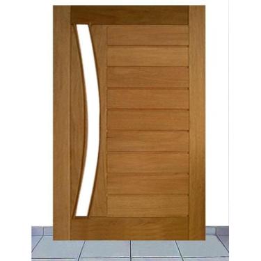 Imagem de Porta de Entrada Maciça Pivotante Mexicana Horizontal para Vidro Arco 