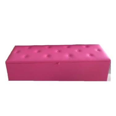 Imagem de Recamier calçadeira com Capitonê Casal Rosa - Veneza Estofados