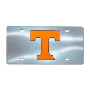 Imagem de FANMATS NCAA Tennessee Volunteers Placa de licença fundida fundida, cromada, 15,2 cm x 30,4 cm