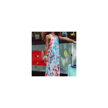 Imagem de Vestido Midi Viscose "EUA" - Saia de Filó, 4