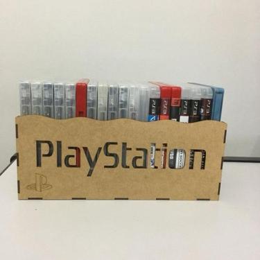 Imagem de Caixa para jogos de Playstation em Mdf - 19 jogos - NoBrand