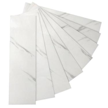 Imagem de Revestimento Brick Adesivo Flexivel Parede Marmore Branco Jazz 30x7,5c