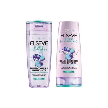 Imagem de Kit Elseve Pure Hialuronico 1 Cond 400Ml + 1 Shampoo 400Ml