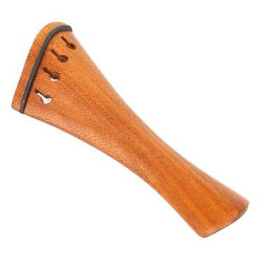 Imagem de RiToEasysports Violino de Madeira Violin Tailpiece 4/4 Tamanho Sappanwood Substituição de Substituição Com Orifícios de Cordas String Compact Lightweight Vintage Charm para Acessórios de Violino