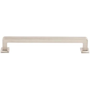 Imagem de (Brushed Satin Nickel) - Top Knobs TK705BSN Transcend Collection 15cm - 0.8cm Ascendra Pull, Brushed Satin Nickel
