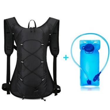 Imagem de Mochila de Hidratação Esportiva com Bolsa d'Água 2L Caminhada Corrida 
