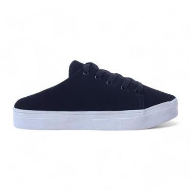 Imagem de Tenis Feminino Mule com Cadarço Abertura Traseira no Calcanhar Estilo 