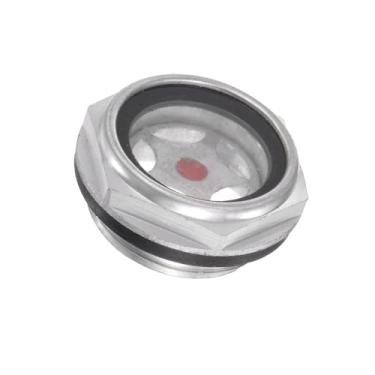 Imagem de Compressor de ar medidor de nível de óleo vidro de visão alumínio e vidro orgânico indicador líquido acessórios compressor de ar janela de visão G3/4 macho rosqueado 1 peça