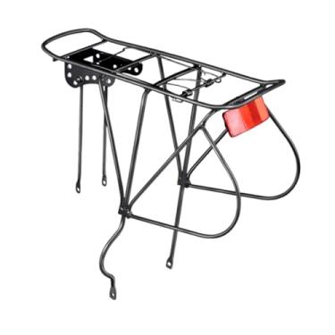 Imagem de simhoa Suporte traseiro para bicicleta, componentes para assento traseiro de bicicleta, suporte para transporte de carga de fácil instalação para entrega ao, Versão com Furo Pequeno