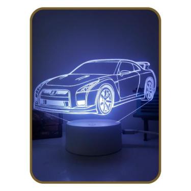 Imagem de Luminária 3d Led 16 Cores Carro Esportivo Gt 36 Decoração Criativa - a