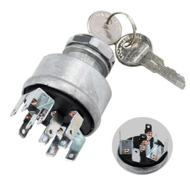 Imagem de Manioiity 167603R91 947399 468438C91 Interruptor de ignição com 2 teclas compatível com Jeep CJ5 International 4000 8000 Series International 4700 4900 Series Truck Replace 184720R91 344688C9 LS473