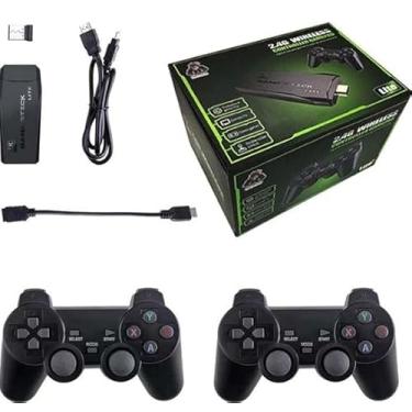 Imagem de Video Game Stick 4k 10mil Jogos Retro 2 Controles Sem Fio