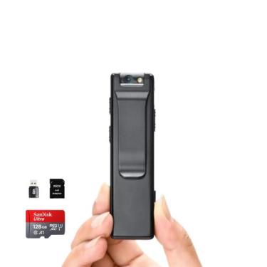 Imagem de Mini Câmera Profissional Espiã Filmadora Pega Traição C/Imã 128Gb A3 -
