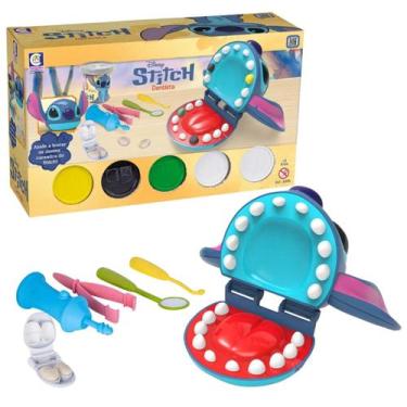 Imagem de Massinha De Modelar Stitch Dentista Disney C/5 Acessórios Educativos P