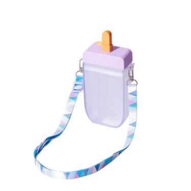 Imagem de Garrafa Infantil Picolé 300ml em Plástico Colorido – Divertida, Resistente, Ideal para Lanches e Passeios