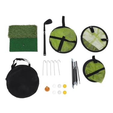 Imagem de RiToEasysports Rede de Prática de Golfe de Poliéster, Bolas de Mato de Golfe, Alvo de Rede de Prática Com Haste Ajustável para Crianças Adultos