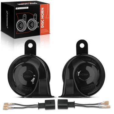 Imagem de A-Premium Buzina de carro elétrico de 2 peças compatíveis com Volkswagen Jetta, Passat, Santana, Bora, Lavida e Mercedes-Benz E200, S350, S450, S600, S500, CL600 e Audi A4, Q5, Q7, A5, A6, A3, Q3, A8