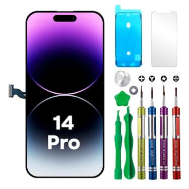 Imagem de Ace Tech Cellular Substituição de tela LCD para iPhone 14 Pro 6,1 polegadas (modelo A2650, A2889, A2892, A2891, A2890) 3D Touch Screen Display digitalizador Kit de reparo Montagem